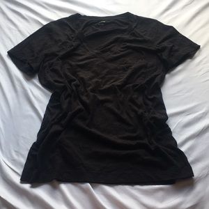 Madewell V-neck Black Tee